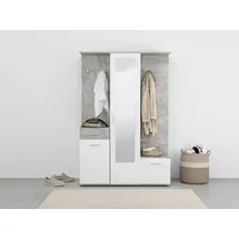 INOSIGN Martin Dielenschrank 134 x 33 x 197,5 cm grau