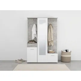 INOSIGN Martin Dielenschrank 134 x 33 x 197,5 cm grau