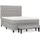 vidaXL Boxspringbett 140 x 200 cm Hellgrau