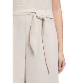 Betty & Co Overall BETTY & CO "Damen ohne Arm", Damen, Gr. 42, Normalgrößen, grau, Obermaterial: 100% Polyester; Futter: 100% Polyester, tailliert, Rundhals, Overalls Overall, Falten