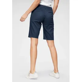 Aniston CASUAL ANISTON CASUAL, Damen, Gr. 38, N-Gr, blau (marine), Web, Obermaterial: 97% Baumwolle, 3% Elasthan, unifarben, Basic, figurbetont kniefrei, Hosen Bermudas, im klassischen Stil