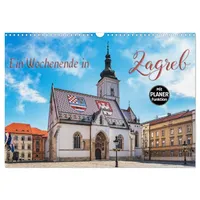 Calvendo Ein Wochenende in Zagreb (Wandkalender 2026 DIN A3
