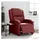 vidaXL Relaxsessel Elektrisch Kunstleder 144,5 x 82 x 0 cm Weinrot mit Liegefunktion