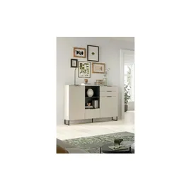 VCM Highboard Noida 150 x 112 x 37 cm Kaschmir / Schwarz