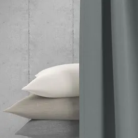 Neutex for you! Verdunkelungsvorhang NEUTEX FOR YOU "INSULA", grau (hellgrau), Gardinen, 270cm, Multifunktionsband, 140cm, Polyester, Uni-Dimout für starke Verdunklung, nach Maß, B:140cm H:270cm