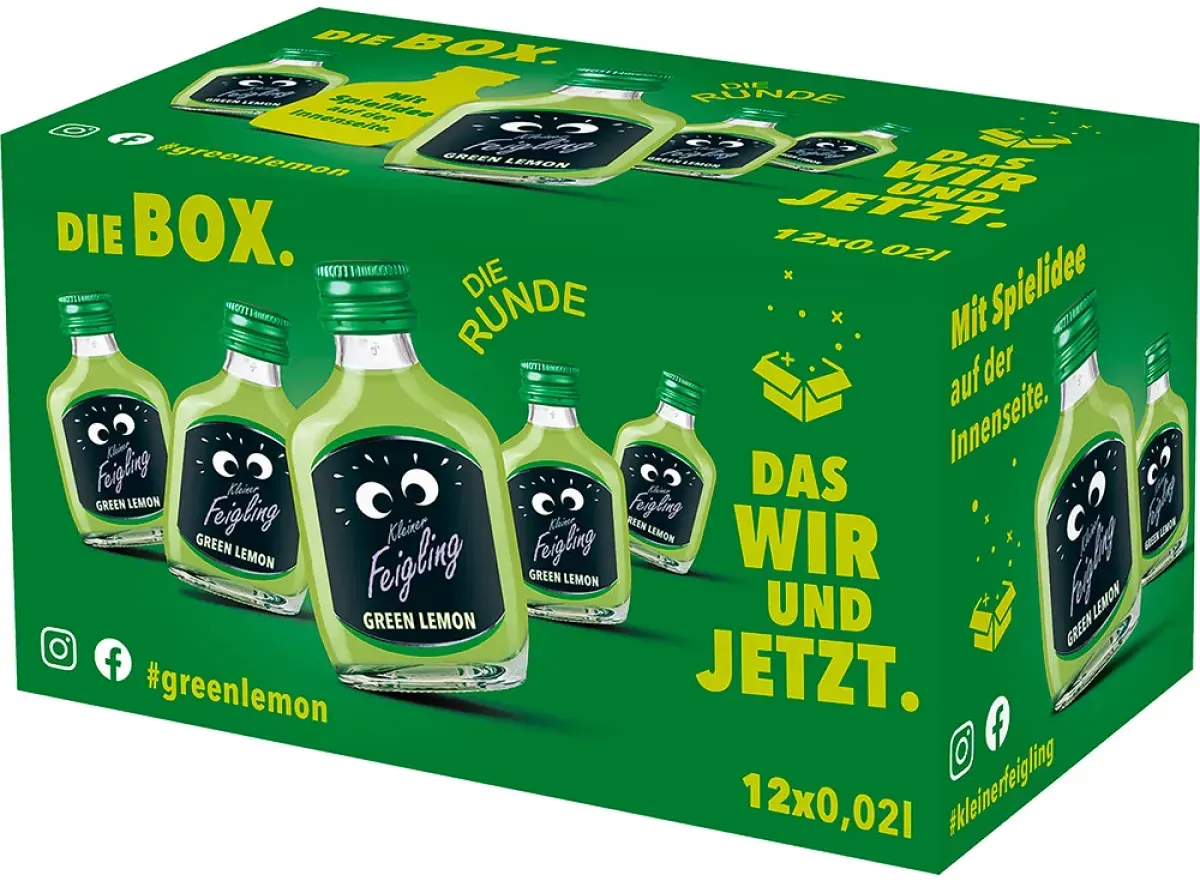 Kleiner Feigling Green Lemon Vegan 15% vol. 12x20 ml