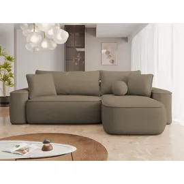 Mirjan24 Ecksofa Braun,