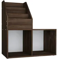 vidaXL Kinder-Bücherregal Räuchereiche 71x30x78,5 cm Holzwerkstoff