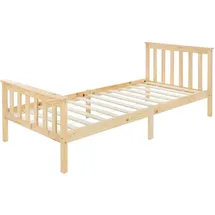 ML-Design Kinderbett ML-Design 90 x 200 cm Kiefer natur braun