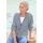 GOLDNER Langarm Strickjacke mit V-Ausschnitt Blau 24
