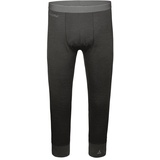 Schöffel Herren Merino Sport Pants short M, temperaturregulierende lange Unterhose, atmungsaktive Thermo Leggings in 3/4 Hose - schwarz - L