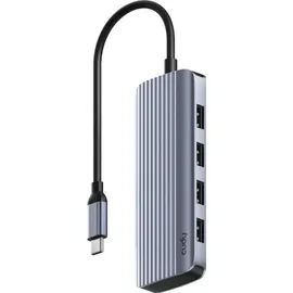 Cudy 6-IN-1 USB-C Hub with 4K HDMI - Grau/Silber