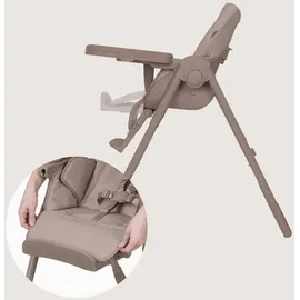lionelo Linn Plus Hochstuhl Baby 2 in 1 bis 15 kg, Kinderhochstuhl mit Liegefunktion ab Geburt, Klappbar, Rollen, Einhandverstellung, 6 Hoehenstufen, 3 Rueckenlehnenpositionen, Spuelmaschinentablett