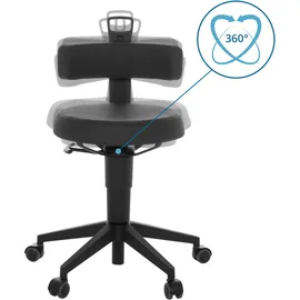 HJH Office Top Work Flex Pu Kunstleder Schwarz