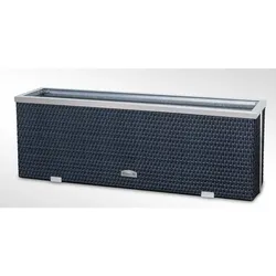 Polyrattan Pflanzgefäß mit Aluminiumrahmen