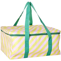 RICE Rice Kühltasche gestreift, 44 x 36 x 20 cm, Gelb