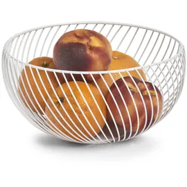 Zeller Obstkorb Metall Rot/Weiß Ø 26 cm