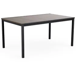 Keter Signature Porto Tisch 160 cm Eschenholz und Schwarz Stahl