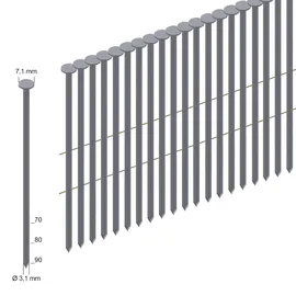Prebena Coilnägel Rundkopf 70 mm