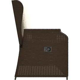vidaXL Gartenbank mit Kissen 1-tlg 110 x 60 x 85 cm Braun