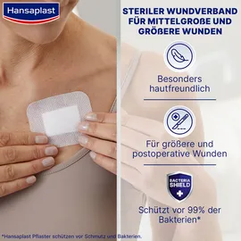 BEIERSDORF Hansaplast Sensitive Wundverband steril 6 x 7 cm 5 St.