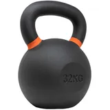 Strength Shop Kettlebell Gusseisen mit genormtem Griff, 1x 32 KG, Extrem Robust & Langlebig, Kugelhantel mit Gewichts-Farbmarkierung & Schwarzpulver-Beschichtung, ideal für Ganzkörpertraining