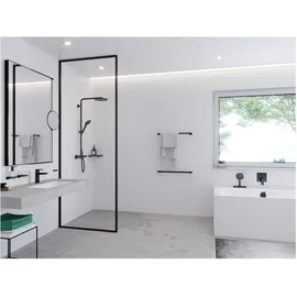 Hansgrohe sBox Fertigset eckig Badewannenarmatur Schwarz Matt