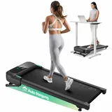 UREVO Automatische Steigung Walking Pad Mit KI-App, Laufband Schreibtisch, Leises Laufband mit bürstenlosem Motor für Wohnungen, kleine Räume und Homeoffice, 12-Punkt-Stoßdämpfung & virtuelles Wandern