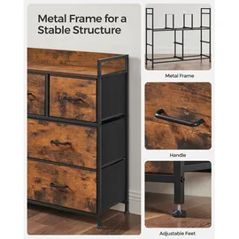 VASAGLE Kommode Braun,