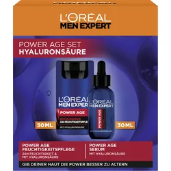 L'Oréal Men Expert Geschenkset Power Age Revitalisierende 24H Gesichtspflege&Serum