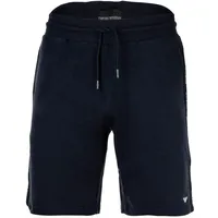 Emporio Armani Herren Sweatshorts - BASIC TERRY, Bermuda, Baumwoll-Mix Blau XL