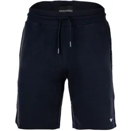 Emporio Armani Herren Sweatshorts - BASIC TERRY, Bermuda, Baumwoll-Mix Blau XL