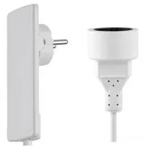Schulte Elektrotechnik SCHULTE EVOline Plug weiß m Kabel VDE Kupp 1,5m