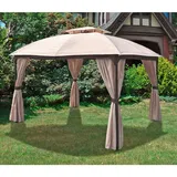 Garden Pleasure Pavillon Pires 3 x 3,6 x 2,7 m beige