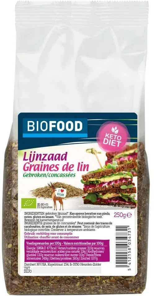 Biofood Leinsamen geschrotet BIO