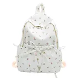 TeeYee Damen Rucksack Nylon Backpack Schulrucksack Casual Travel Daypack Tagesrucksack Rucksack Wasserdicht mit Blumenmuster 318style3