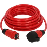 Brennenstuhl Professional Verlängerungskabel VQ 1100 IP44 (10m Kabel H07BQ-F 3G1,5 in rot, Baustelleneinsatz und ständiger Einsatz im Freien, Made in Germany)