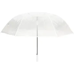 Golf Regenschirm transparent weiß