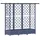 vidaXL Hochbeet mit Rankgitter und Dach 164 x 40 x 123 cm Grau