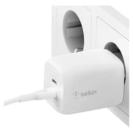 Belkin 65W Dual USB-C Ladegerät, Power Deliver, PPS, weiß + 2m USB-C/USB-C Kabel