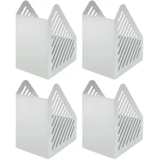 Helit H6361082-4 - Stehsammler A5 „the tower gate“, lichtgrau, 4 Stück