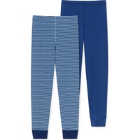 SCHIESSER - Unterhose Stripes lang 2er Pack in blau, Gr.92,