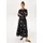 Aniston CASUAL Maxikleid mit Palmen bedruckt Schwarz/Beige 44