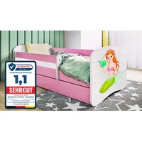 raumhirsch furniture Kinderbett Meerjungfrau 80 x 180 cm Holzwerkstoff rosa