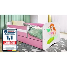 raumhirsch furniture Kinderbett Meerjungfrau 80 x 180 cm Holzwerkstoff rosa