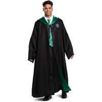 Harry Potter Robe, Deluxe Wizarding World Hogwarts-Haus-Themen-Bademäntel für Erwachsene, Filmqualität Dress Up Kostüm Zubehör, Schwarz/Grün