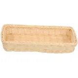 HEALEEP Aufbewahrungskorb für Küchenutensilien Geflochtener Rattankorb für Besteck und Geschirr Multifunktionaler für Gemüse und Snacks für Jede