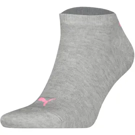 Puma Sneakersocken 3 Paar Rosa/Grau 35-38