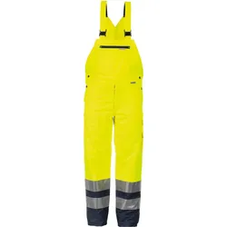 Warnschutz Winter-Latzhose "KONTRAST" - S - gelb/marine