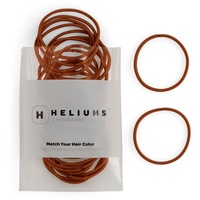 Heliums Dünne Haargummis – Kupfer – 2 mm Haargummis für feines Haar, 40 Stück, 4,4 cm Durchmesser, mittlerer Halt
